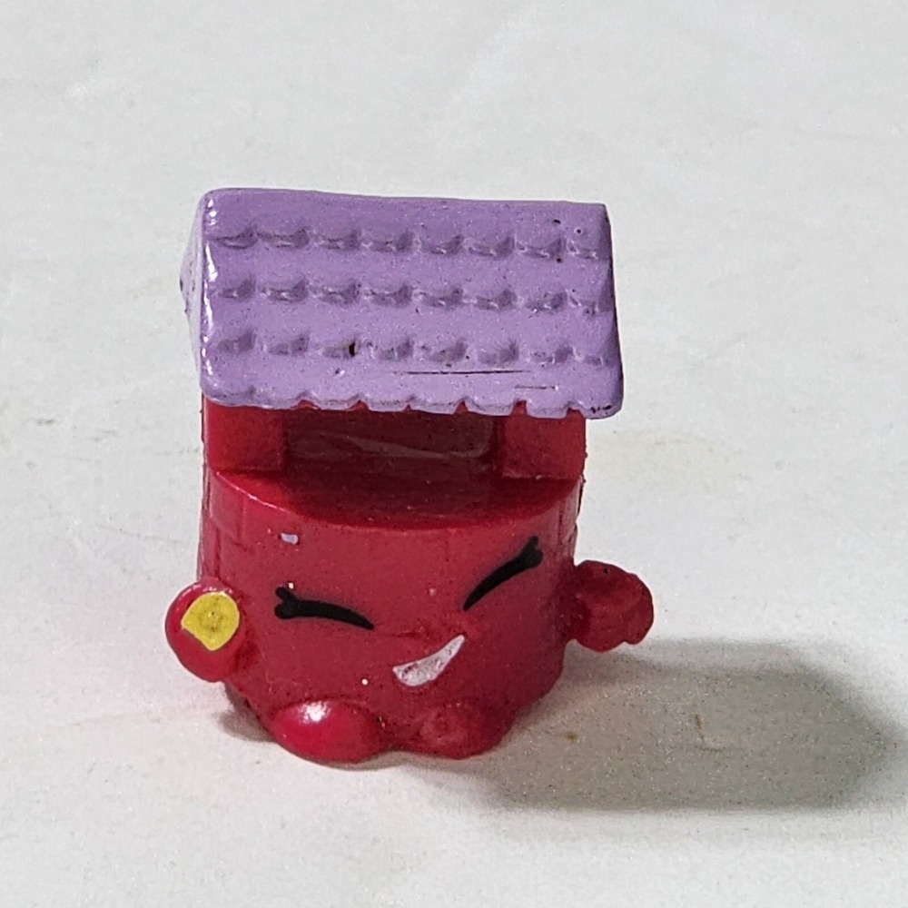 Shopkins Penny Wishing Well Hot Pink Purple PVC Figure Season 5 1 inch Moose Toy